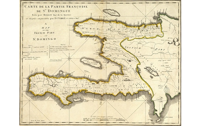 Map of San Domingue (public domain)