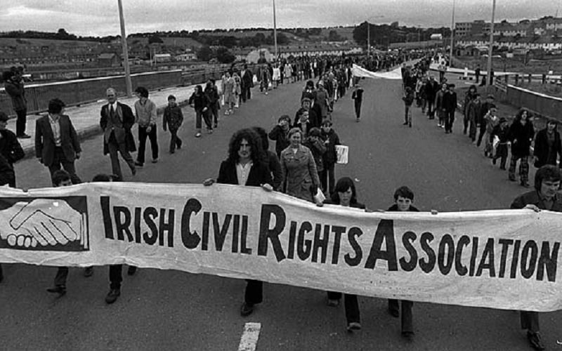 Civil rights March NI (Image Courtesy of the National Library of Ireland)